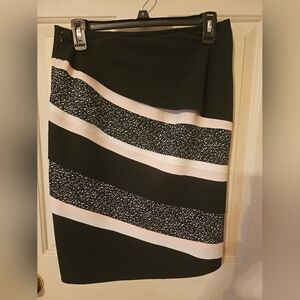 Elegant Black and Pink Women's Skirt